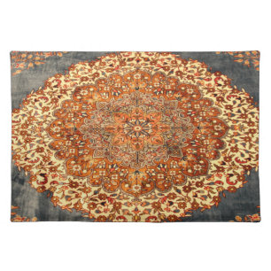 Oriental Persian Carpet Pattern Cloth Placemat