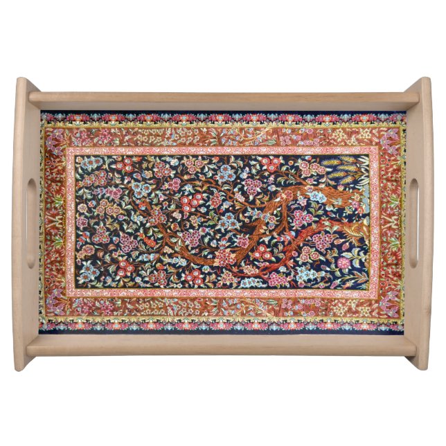 Oriental Persian  Carpet Rug Serving Tray (Front)