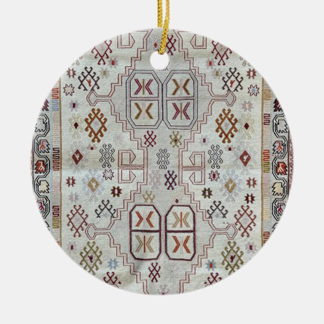  Oriental Persian Pattern  Ceramic Ornament (Front)