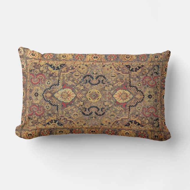 Oriental Persian The Yakob "Polonaise" Print Lumbar Pillow (Front)