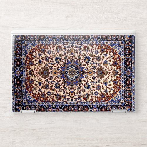 Oriental Persian Turkish Blue Rug Carpet HP Laptop Skin
