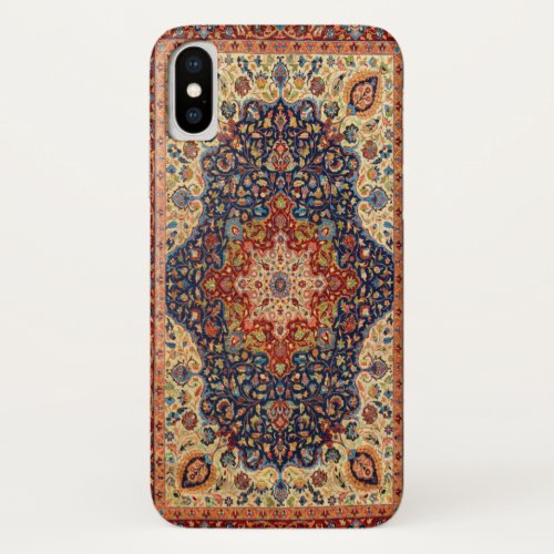 Oriental Persian Turkish Carpet Pattern iPhone XS Case