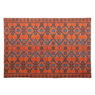 Oriental Persian Turkish Carpet Pattern Cloth Placemat