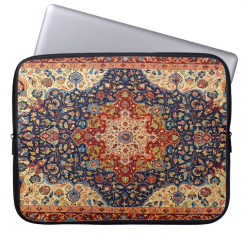 Oriental Persian Turkish Carpet Pattern Laptop Sleeve