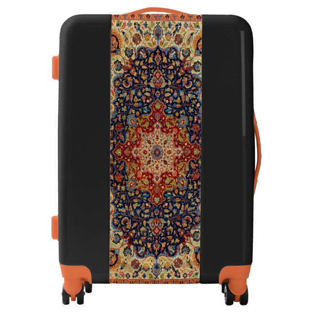 Oriental Persian Turkish Carpet Pattern Luggage (Front)