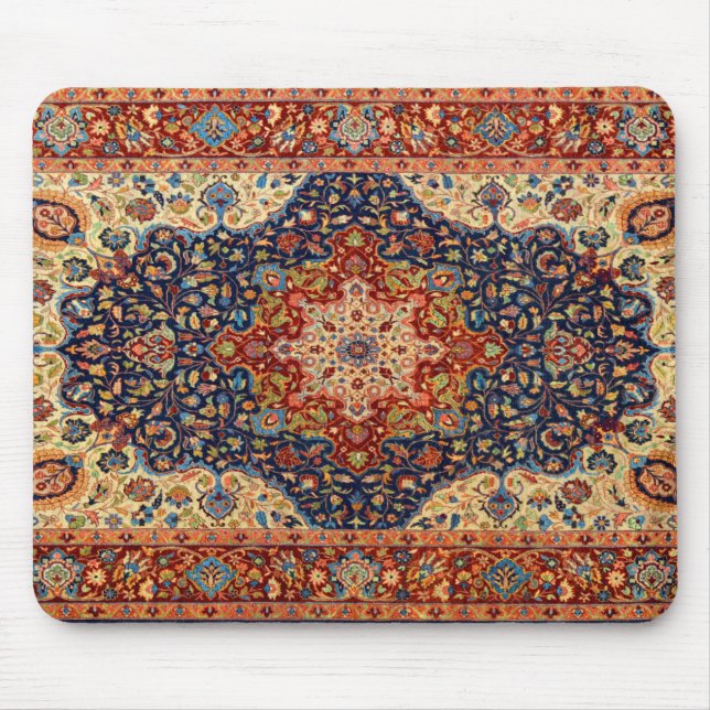 Oriental Persian Turkish Carpet  Pattern Mouse Pad (Front)
