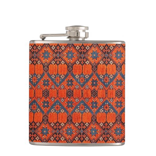 Oriental Persian Turkish Pattern Carpet Flask