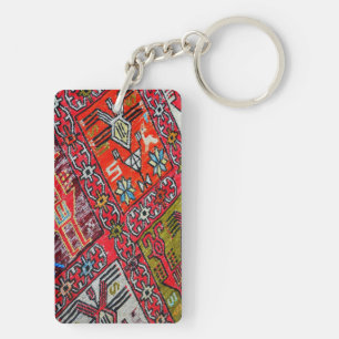 Oriental Persian , Turkish Pattern, Carpet Keychain