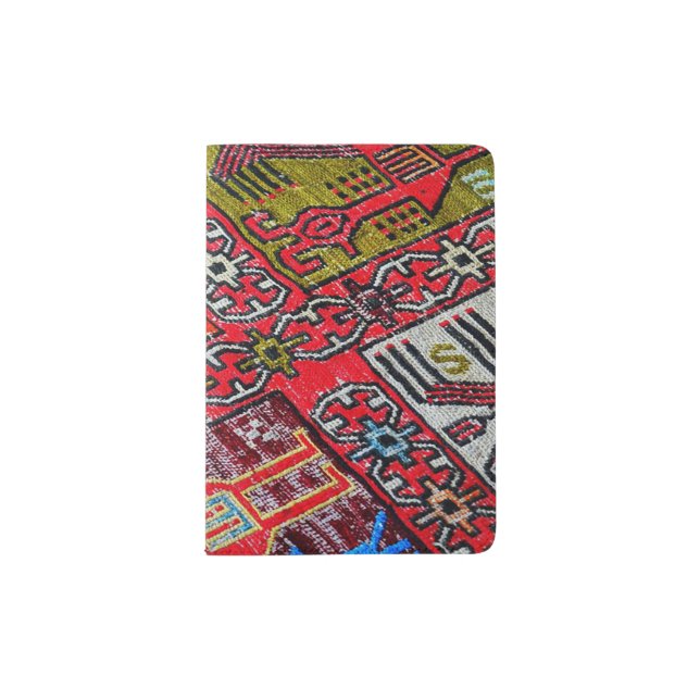 Oriental Persian , Turkish Pattern, Carpet Passport Holder (Front)