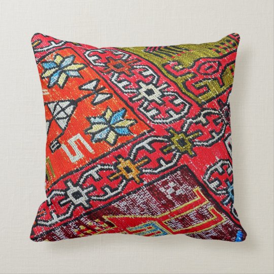Oriental Persian , Turkish Pattern, Carpet Throw Pillow