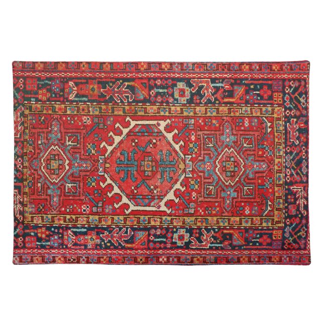 Oriental  Persian Turkish Pattern Cloth Placemat (Front)