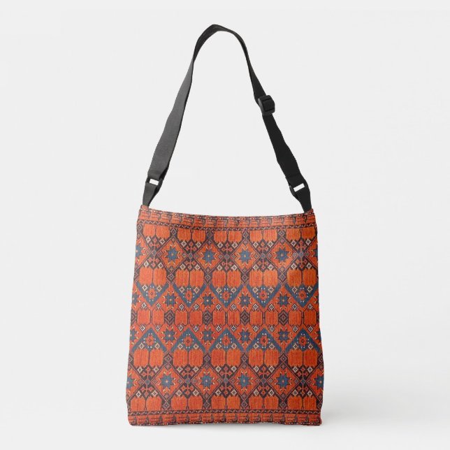 Oriental Persian Turkish  Pattern Crossbody Bag (Back)