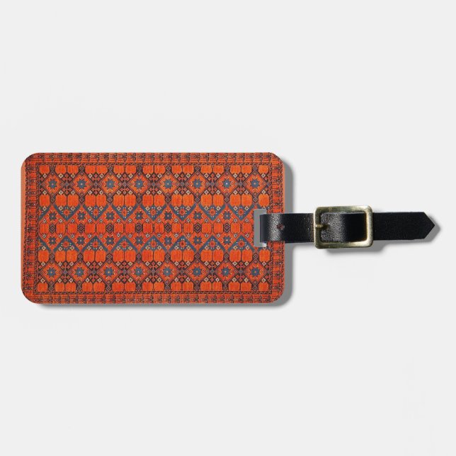 Oriental Persian  Turkish  Pattern Luggage Tag (Front Horizontal)