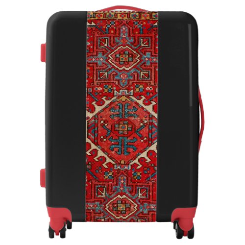 Oriental Persian  Turkish Pattern Red Luggage