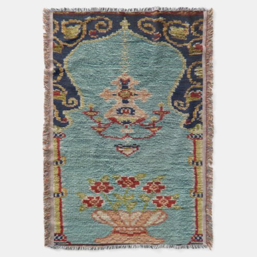 Oriental Persian Turkish Rug Antique Throw Blanket