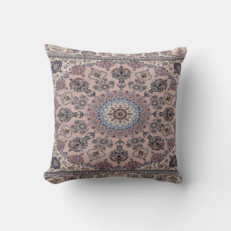 Oriental Persian Turkish Rug Carpet Throw Pillow Zazzle
