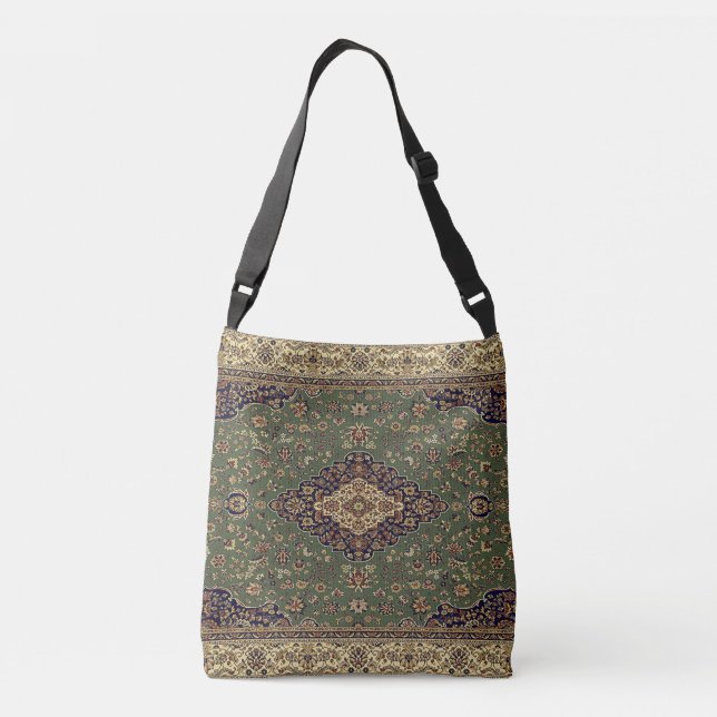 Oriental Persian Turkish Rug Crossbody Bag (Back)