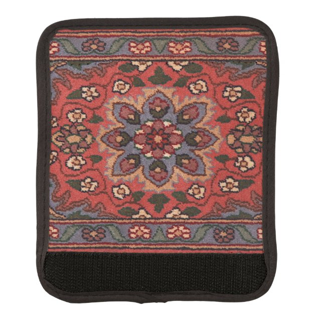 Oriental Persian Turkish Rug Floral Carpet Luggage Handle Wrap (Front)