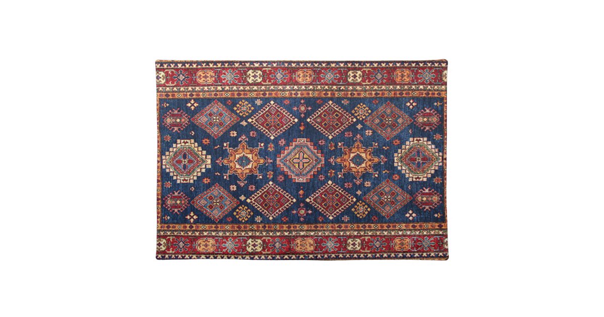 Oriental Persian Turkish Rug Pattern Cloth Placemat Zazzle