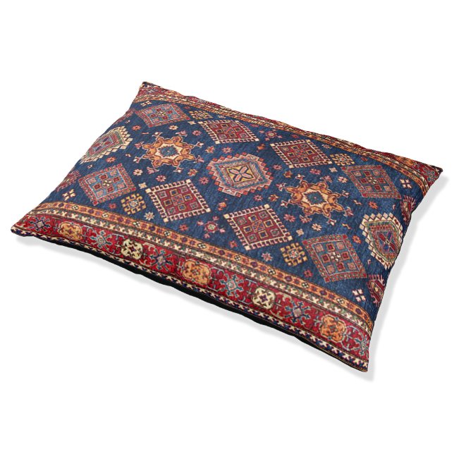 Oriental Persian Turkish Rug Pattern Pet Bed (Angled)