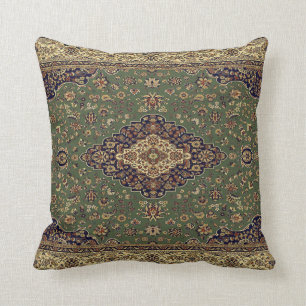 Oriental Persian Turkish Rug Throw Pillow