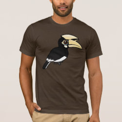 Oriental Pied Hornbill Men's Basic American Apparel T-Shirt