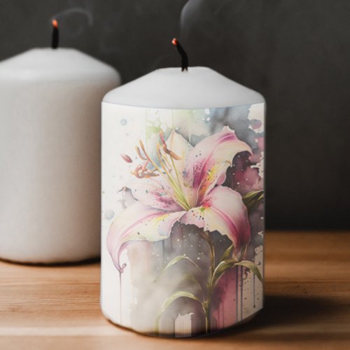 Oriental Pink Lily Decoupage Tissue Paper