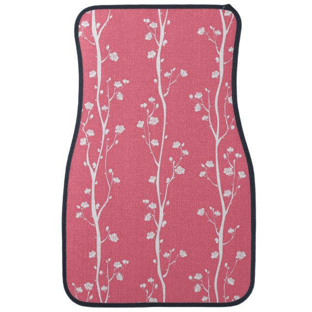 Oriental plum blossom pattern car mat (Front)