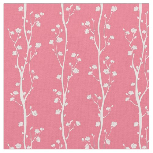 Oriental plum blossom pattern fabric