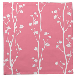 Oriental plum blossom pattern napkin