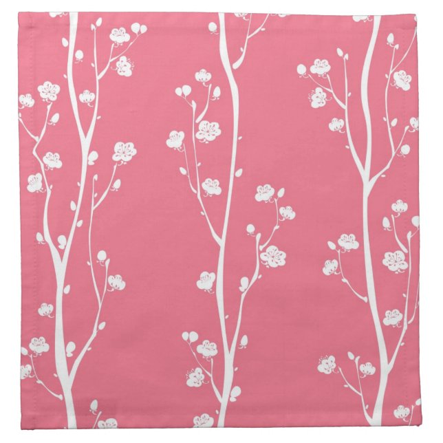Oriental plum blossom pattern napkin (Front)
