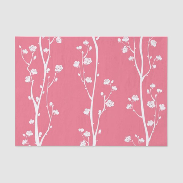 Oriental plum blossom pattern tissue paper (Front)