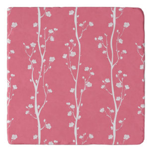 Oriental plum blossom pattern trivet