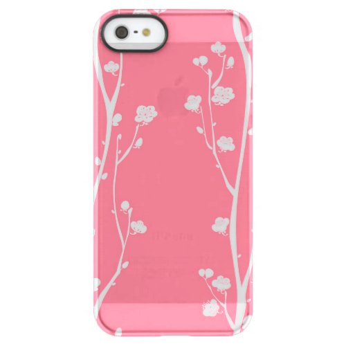 Oriental plum blossom pattern permafrost iPhone SE55s case