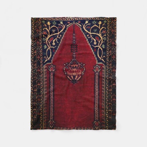 Oriental Prayer Rug design no2 _ Mosque motif Fleece Blanket