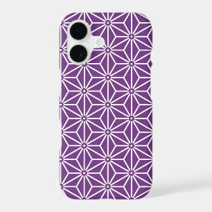 Oriental Purple Ayame Asanoha Japan Oriental Art iPhone 17 Case