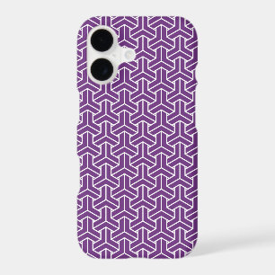 Oriental Purple White Japan Bishamon Pattern iPhone 17 Case