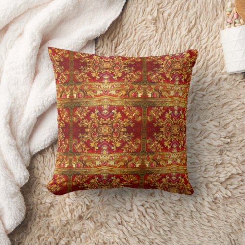 Oriental Red and Gold Wood Carving