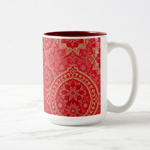 ORIENTAL Red Golden Pattern - Mug, Cup