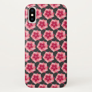Oriental Red Origami Geometric Ball Pattern Case