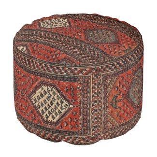 Oriental red runner pattern