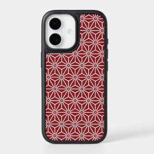 Oriental Red Shinshu Asanoha Japan Pattern iPhone 17 Case