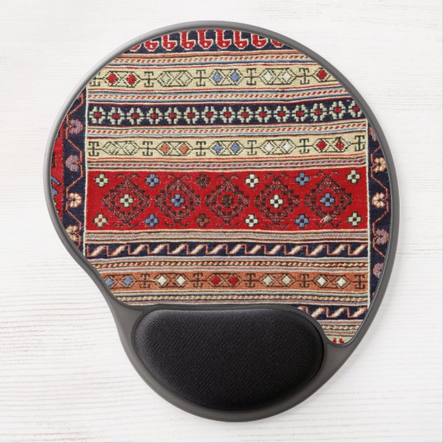 Oriental Red Turkish Carpet Pattern Mouse Pad (Front)
