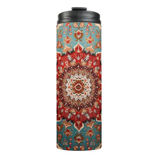 Oriental Retro Persian Pattern Red Cream Blue