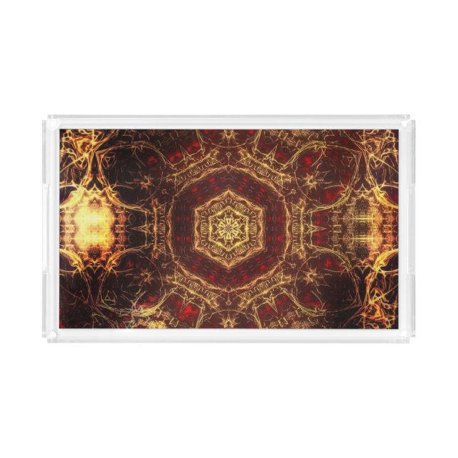 Oriental Rug  Acrylic Tray (Front)