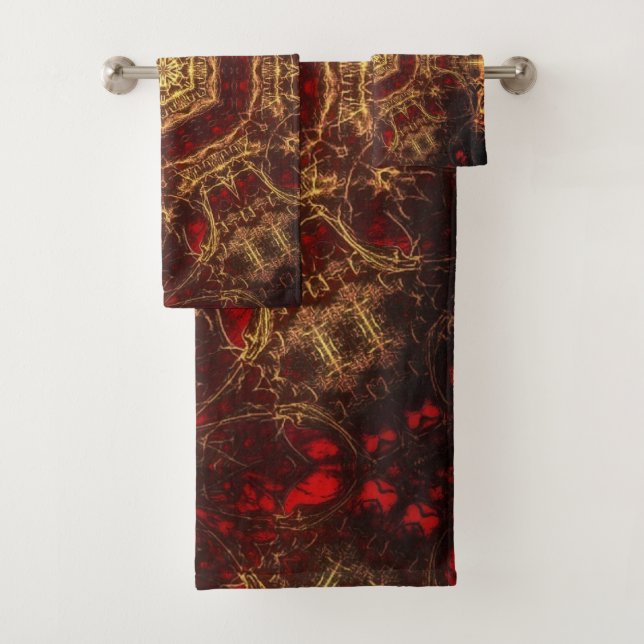 Oriental Rug  Bath Towel Set (Insitu)