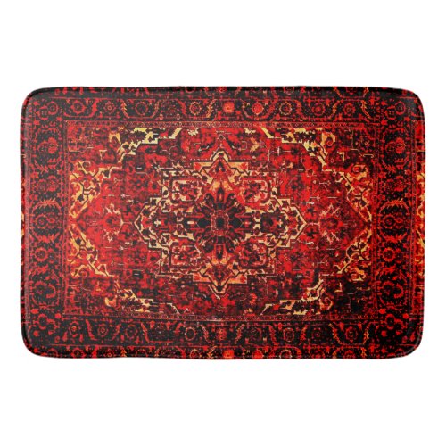 Oriental rug _ bold design in  warm colors 