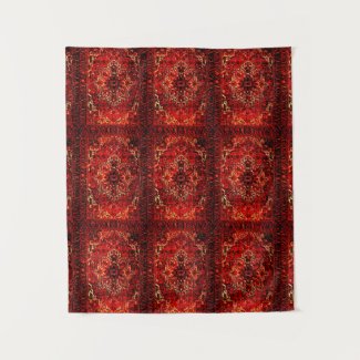 Oriental rug - bold design in  warm colors  