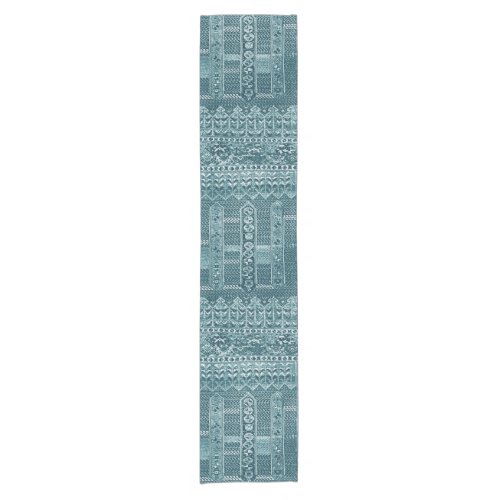 Oriental rug design in blue hues tablecloth