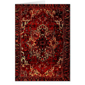 Oriental rug design in dark red (Front)